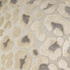 Alerfa Beige Floral Throw Pillow Cover 18 x 18 Inch Cut Velvet Sqaure Luxury Decorative Pillow Cover for Couch Living Room Bedroom