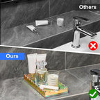 Iridescent Acrylic Bathroom Vanity Tray 7.9",Iridescent Soap Dispenser Decorative Scalloped Tray for Bathroom Kitchen Living Room Decor Colorful Vanity Perfume
