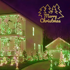 ILLUMINEW 300 Led Red Green String Lights Outdoor Waterproof Christmas Decorations, 108 Ft Fairy Lights for Bedroom, 8 Modes Plug in Christmas Lights for Outside Room Decor