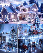 LED Christmas Mini String Lights, 14 Feet 50LEDs F5 Pure White Mini Lights, Connectable Christmas Tree Lights for Wreath Garland Holiday Party Wedding Outdoor Indoor Christmas Decoration, Green Wire