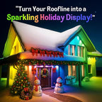 HUTAKUZE Permanent Outdoor Lights, 50FT with 30 RGB LED Lights,IP67 Waterproof, 48 Scene Modes for Outdoor Decor, APP/Remote Control,Music Sync