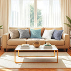 decorUhome Couch Throw Pillow Covers 22x22 Set of 2, Decorative Soft Plush Faux Wool Neutral Accent Pillow Covers for Bed Sofa Living Room, Blue Grey