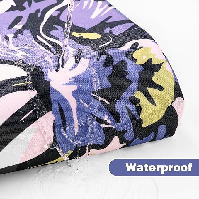 LaCyan Shower Curtain with 12 Hooks Waterproof Curtain for Bathroom Modern Art Floral Polyester Fabric Abstract Shower Curtains 72x72 Irises