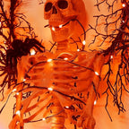 WATERGLIDE Extra Long 328 FT Halloween Lights, 1000 LED Outdoor Fairy String Light, Green PVC Copper Wire Christmas Lights, Plug in 8 Modes & Waterproof for Tree Party Home Yard Decor, Orange
