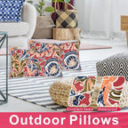 Outdoor Throw Pillows - Decorative Pillows with Insert Included Set of 2 Outdoor Pillows for Patio Furniture 12x20 Inch