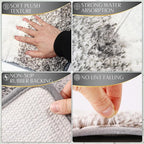 32PCS Bathroom Set Bathroom Sets with Shower Curtain and Rugs Grey Bathroom Accessories,Shower Curtain Set,Bathroom Rug Set with Bathroom Trash Can