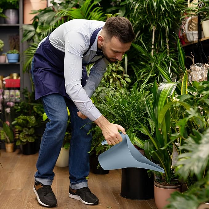Plant Watering Can - for Home Garden - 1/2 Gallon - Grey