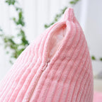 Home Brilliant 26x26 Pillow Covers for Couch Bed Decor Pink Soft Velvet Euro Pillow Shams for Sofa Parties, 26 inches, 66 cm, Set of 2, Pink