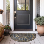 CHICHIC Entrance Door Mat Large 18 x 30 Inch Entry Way Doormat Front Door Rugs Outdoors Heavy Duty Welcome Mat Non Slip Rubber Back Low Profile for Garage, Patio, High Traffic Area, Grey