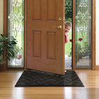 hicorfe Front Door Mat Indoor Entrance,20"x31.5" Absorbent Dirt Resist Welcome Door Mats,Stain and Fade Resistant,Non Slip Backing Entry Mat Doormat for Entryway(Charcoal)