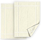Pearl Linens Pack of 2 100% Cotton Bath Mat 18x25 inches, Soft & Absorbent Quick Dry Bathroom Mats Set, Not Bathroom Rugs, After Shower Mats, Bath Tub Mat, 687 GSM, Machine Washable, Ivory