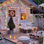 250 LED Christmas Lights Outdoor Waterproof, Plug in Twinkle Fairy String Lights for Bedroom Christmas Decorations, Red White&Green