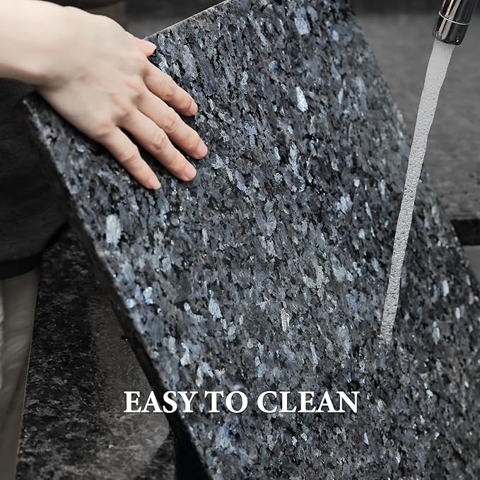 Koville Norwegian Natural Granite Cutting Board for Kitchen, 16x20inch Extra Large Hand Crafted Stone Slab for Cheese, Charcuterie, Pastry Board - Gift for Wedding, House Warming