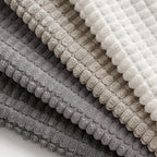 MIULEE Timeless Neutral Pillow Covers 16x16 Inch Set of 4 Mid Century Modern Grey Throw Pillows Rustic Corduroy Couch Pillowcases Nordic Home Decor for Sofa Living Room Bed