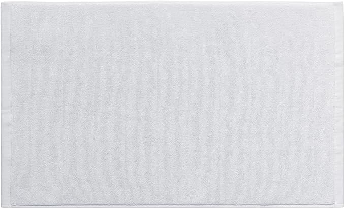 Coyuchi Classic Organic Cotton Terry Bath Mat 19"x 32", Alpine White, Quick-Dry, Highly Absorbent, Soft, Lightweight, 100% GOTS Certified,