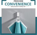 Angle Simple Towel Robe Hook Polished Chrome, 304 Stainless Steel Bathroom Hook for Wall