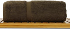 Luxury Hotel & Spa Collection Highly Absorbent, Quick Dry 100% Turkish Cotton 700 GSM, Eco Friendly Towel, for Bathroom Dobby Border Soft Bath Towel Set 27 X 54 (Cocoa, Bath Towels - Set of 2)