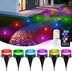 VCOKEN Christmas Pathway Lights, 50FT with Smart 15 LED Outdoor Ground Light with App Control, DIY Scene Modes IP65 Waterproof Walkway Lights with Music Sync for Yard, Walkway Driveway Garden Decor