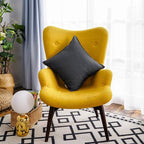 Jeanerlor 26"x26" Decorative Cotton Linen Couch Throw Pillow Case Cool Durable Classy Euro Sham Comfortable Cushion Cover for Wedding Party Gift/Car(65 x 65cm) Dark Grey