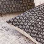 Foindtower Set of 2 Decorative Vintage Floral Print Throw Pillow Covers Neutral Modern Farmhouse Cushion Covers Boho Home Decor for Sofa Couch Chair Bedroom Living Room,20×20 Inch,Black