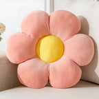 Flower Pillow, Cute Daisy Pillow Flower Shaped Cushion 19.6" Floor Pillows Home Decorative Seating Cushion