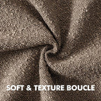 MIULEE Textured Boucle Throw Pillow Cover Dark Brown Accent Solid Lumbar Pillow Case Decorative Soft Pack of 1 Couch Cushion Chair Sofa Bedroom Livingroom Home Decor,12x20 Inch
