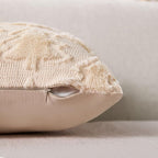Christmas Pillow Covers 20x20 Set of 2 Beige Double Christmas Tree Decorations Pillow Covers Soft Plush Faux Fur Decor for Xmas Winter Holiday Home Bedroom Sofa Cushion Cases PT-016C20