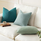 MIULEE Textured Boucle Throw Pillow Cover Greyish Green Accent Solid Lumbar Spring Pillow Case Decorative Soft Pack of 1 Couch Cushion Chair Sofa Bedroom Livingroom Home Decor,12x20 Inch