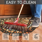 CHICHIC Welcome Door Mat 18 x 30 Inch Front Doormat Outdoors for Home Entrance Outdoors Mat for Outside Entry Way Doormat Entry Rugs, Heavy Duty Non Slip Rubber Back Low Profile, Orange Brown