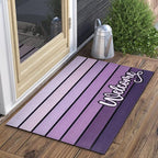 Bulijojo Purple Entrance Door Mat Large 17 x 30 Inch Entry Way Doormat Front Door Rug Outdoor Heavy Duty Welcome Mat, Non Slip Rubber Back Low Profile