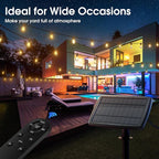 KYY 54(48+6) FT Solar String Lights Outdoor with USB Port Remote, Waterproof and Shatterproof Patio with Solar Powered Panel, LED Vintage Edison Bulbs, Heavy-Duty and UL Listed Market Lights