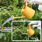 1 Gallon Watering Can for Plants, Watering Cans for Indoor&Outdoor Gardening, Water Can with Ergonomic Movable Handle (Yellow)