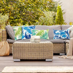 JMGBird Outdoor Pillows Set of 2 Outdoor Throw Pillows Waterproof with Insert Pillow 18×18 Inch Outdoor Pillow for Patio Furniture