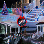 340 LED 90FT Christmas String Lights Outdoor, 12 Pro Modes and Timer Memory & Brightness, Plug in Waterproof Dark Green Wire Twinkle Light for for Xmas Yard Tree Wedding Party Decor Red White Blue