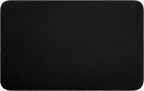 American Soft Linen 21x32 Fluffy Foamed Slip Reducer Bath Rug, Machine Washable Area Bath Mat Rugs for Bathroom, Black
