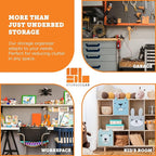 storageLAB Under Bed Storage Containers - Foldable Closet Organizer with Clear Top, Sturdy Handles - 7L Capacity Storage Box for Clothing, Comforter, Blanket, and Shoe - 2 Pack, Soft-Sided, Gray