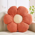 Flower Pillow Shaped Cushion Decorative Daisy Pillow for Bed Cute Throw Pillow Flower Floor Pillow Soft Seat Cushion Orange 19.6"