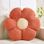 Flower Pillow Shaped Cushion Decorative Daisy Pillow for Bed Cute Throw Pillow Flower Floor Pillow Soft Seat Cushion Orange 19.6"