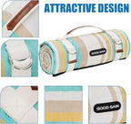 G GOOD GAIN Picnic Blanket Waterproof & Sand Proof,Beach Blanket Portable with Carry Strap, XL Large Foldable Picnic Rug Machine Washable for Camping Party,Wet Grass,Kids Playground.(Pineapple Yellow)