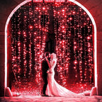 2 Pack Christmas Lights Outdoor, Total 200FT 600LED Christmas String Lights with 8 Modes Waterproof, Green Wire Twinkle Tree Lights for Indoor Room Patio Yard Xmas Party Decorations, Red