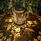 Solar Lanterns Outdoor Waterproof Hummingbird Christmas Garden Decor for Outside Birthday Gifts for Women Mom Grandma Hanging Solar Lights Metal Decoration for Yard, Patio,Backyard,Porch