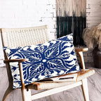 Decorative Throw Pillow Covers Set of 2 Blue Pillow Covers 12x20 inch Short Plush Floral Flower Throw Pillows,Farmhouse Cushion Covers Outdoor Pillow Covers for Couch Sofa Bed Living Room