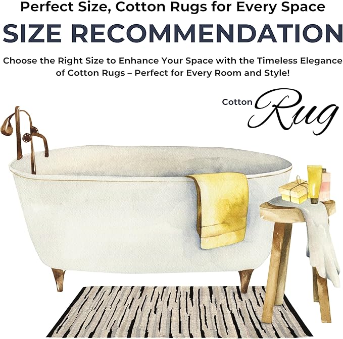 Bedding Craft Handmade Woven Tonal Chindi Rugs 24x36-Inch Rectangle, Reversible Farmhouse Braided Cotton Rug - Grey Multi