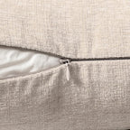 MIULEE Pack of 2 Couch Throw Pillow Covers 16x16 Inch Soft Light Brown Chenille Pillow Covers for Sofa Living Room Solid Dyed Pillow Cases