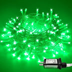 JMEXSUSS Green Lights for Halloween Decor, 66ft 200 LED Green String Christmas Lights Outdoor Indoor, Clear Wire Christmas Light Plug in for Garden Party Christmas Tree Halloween Decorations