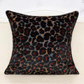 Alerfa Black Floral Throw Pillow Cover 18 x 18 Inch Cut Velvet Sqaure Luxury Decorative Pillow Cover for Couch Living Room Bedroom