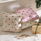 MIULEE Christmas Tree Decorative Pillow Covers Faux Fur Wool Throw Pillows Soft Plush Cushion Covers Set of 2 Xmas Home Decor Winter Holiday for Sofa Couch Livingroom Bed 18x18 Inch Beige