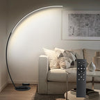 67in Dimmable LED Arc Floor lamp with 3 Color Temperatures, Modern Floor Lamps for Living Room, Standing Tall Lamp with Remote Control Reading Ambient Lighting for Bedroom Office Living Room