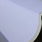 TOOTOO STAR Small scalloped lamp shades, 6" x 13" x 9.25" White Fabric lamp shade, Handmade DIY table lamp, floor lamp, wall lampshade