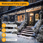 196 FT 600LED Christmas Lights Plug in,Waterproof Fairy Lights with Timer/8 Modes, Christmas Tree Lights Lighting Outdoor Indoor Garden Party Wedding Christmas Tree Decoration(Cool White)